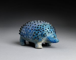 Model hedgehog, from Tomb 416 at Abydos, New Kingdom